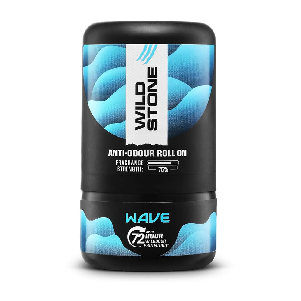 Wild Stone Wave Anti-Odour Roll On For Men 50ml