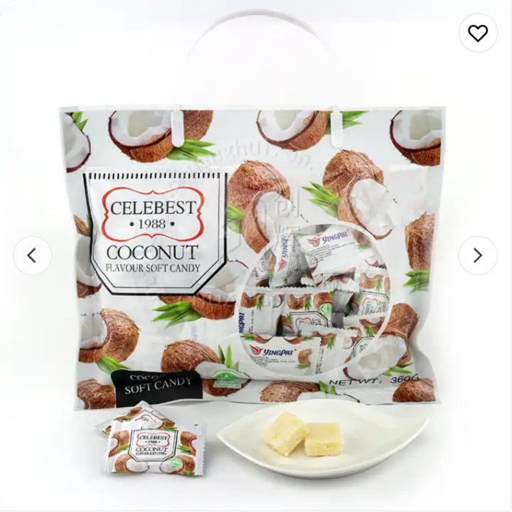 Yingpai Celebest 1988 Coconut Flavor Soft Candy 360 g