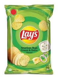 LAYS AMERICAN STYLE CREAM & ONION FLAVOUR 16 GM