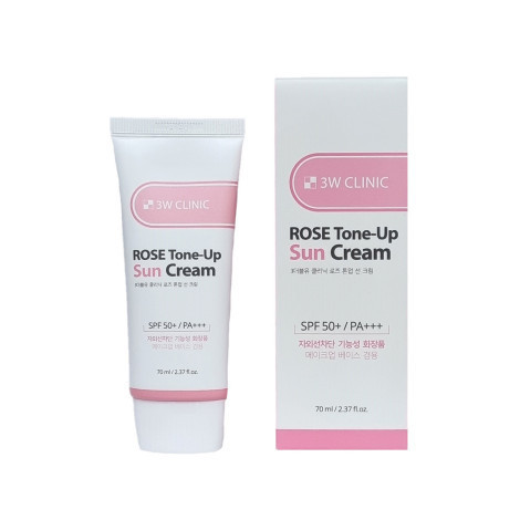 3W Clinic Rose Tone-Up Sun Cream SPF 50 70ml